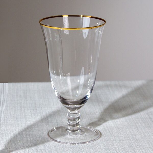 Charlotte Gold Rim Goblet Glass