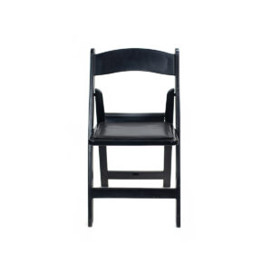 Resin Chair with Pad | Black - Image 4