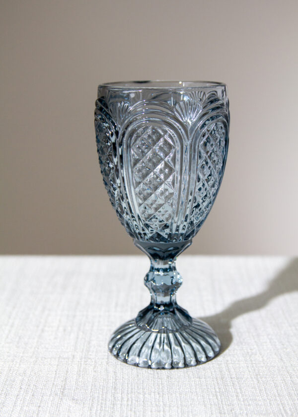 Glass Water Goblet Camilla Blue | 11 Oz - Image 2