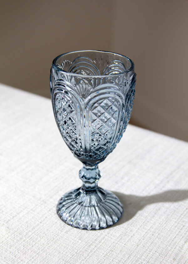 Glass Water Goblet Camilla Blue | 11 Oz - Image 5