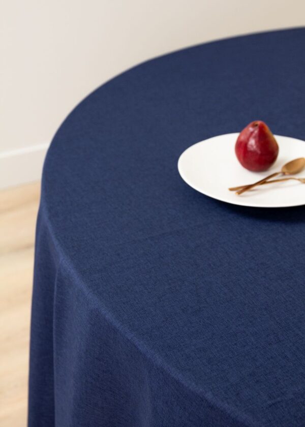 Artisan Weave Navy 120" Round - Image 3