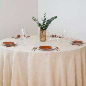 Artisan Weave Sand 120" Round - Image 2