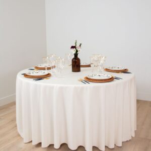 Cottonese Ivory 120" Round - Image 3