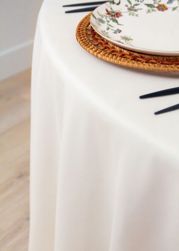 Cottonese Ivory 120" Round - Image 8