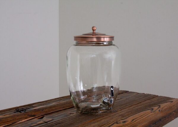 Murano Glass Beverage Dispenser Copper | 3.2 Gallon - Image 5