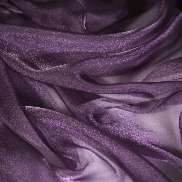 Organza Eggplant Standard Sash 6" Wide