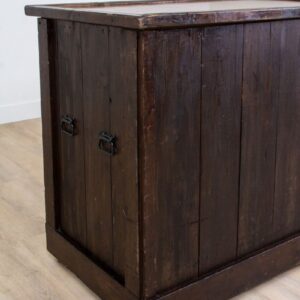 Reclaimed Wood Bar with Copper Top | Large - Image 5