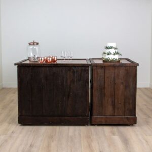 Reclaimed Wood Bar with Copper Top | Large - Image 7
