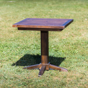 Vineyard Wood Square Pedestal Table | 30" x 30" Tall