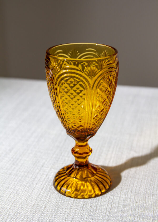 Glass Water Goblet Camilla Amber | 11 Oz - Image 2