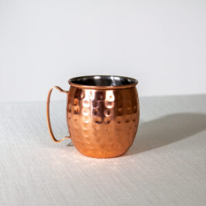 Hammered Barrel Copper Mule Mug