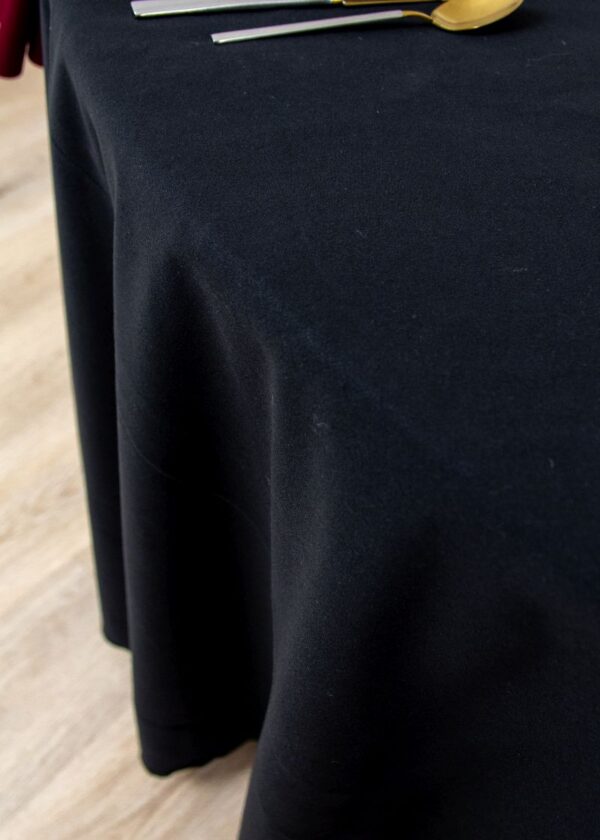 Cottonese Black 120" Round - Image 2
