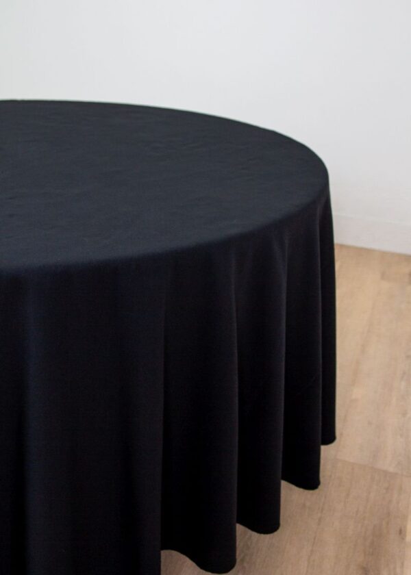 Cottonese Black 120" Round - Image 13