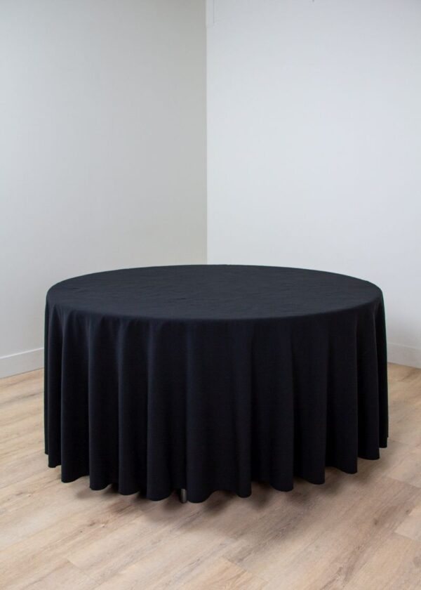 Cottonese Black 120" Round - Image 10