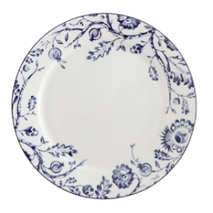 Jin Ji White & Blue China 10" Plate