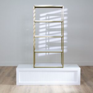 Bar Back Shelf | Gold and White - Image 2