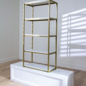 Bar Back Shelf | Gold and White - Image 3