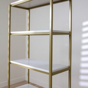 Bar Back Shelf | Gold and White - Image 4