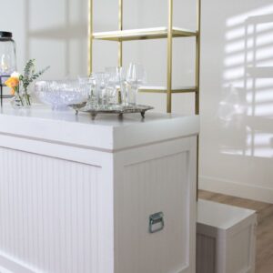 Bar Back Shelf | Gold and White - Image 6