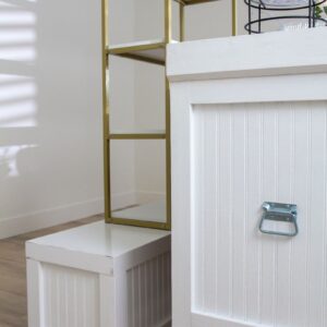 Bar Back Shelf | Gold and White - Image 7