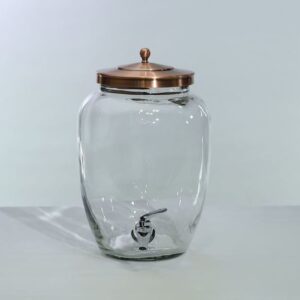 Murano Glass Beverage Dispenser Silver | 3.2 Gallon - Image 2
