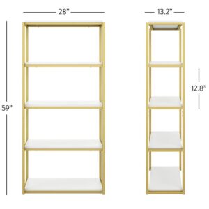 Bar Back Shelf | Gold and White - Image 8