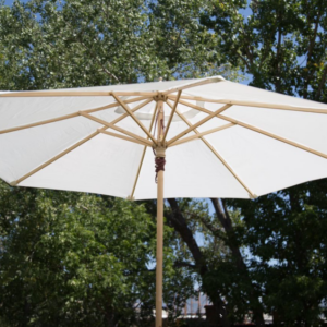 Umbrella Off White | 9' W x 7' H - Image 2