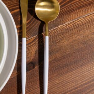 Vera Gold/White Teaspoon - Image 8
