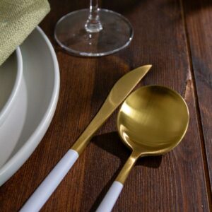 Vera Gold/White Teaspoon - Image 10