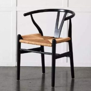 Wishbone Wood Chair | Black - Image 2