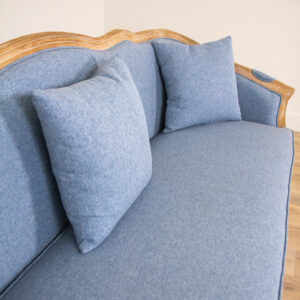 Provence French Country Sofa in Blue - Image 5