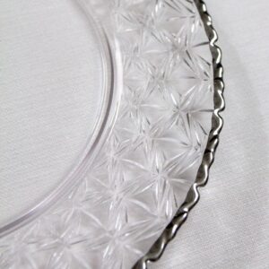 Modern Decorated Silver Rim Charger - Image 3