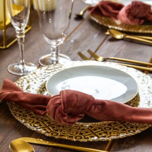 Gold Monogram-Style Charger - Image 7