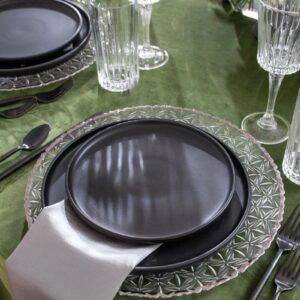 Modern Decorated Silver Rim Charger - Image 4