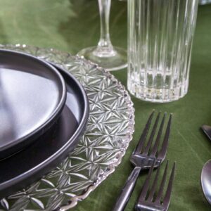 Modern Decorated Silver Rim Charger - Image 5