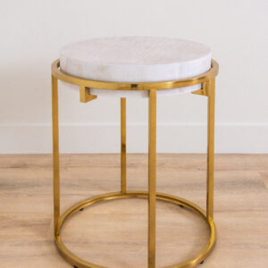 Lounge Gold Whitewash Accent Table - Image 4