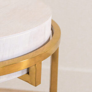 Lounge Gold Whitewash Accent Table - Image 3