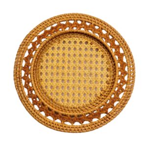 Light Natural Rattan Charger