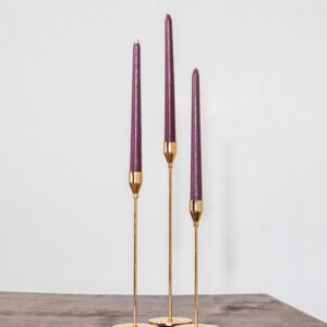 Modern Gold Candlestick Holder 11" - Image 2