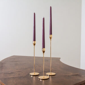 Modern Gold Candlestick Holder 11" - Image 3