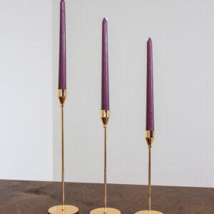 Modern Gold Candlestick Holder 11" - Image 4