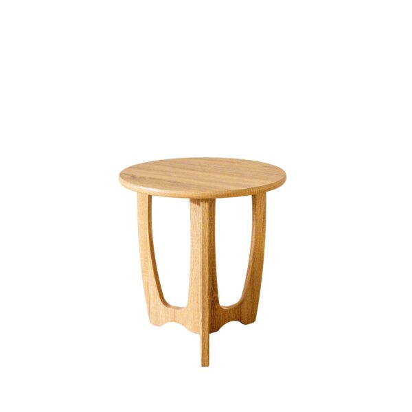 Lounge Accent Table Solid Wood with Three Legs