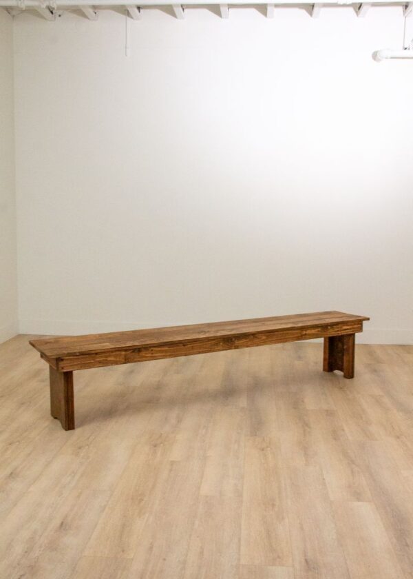 Alpine Wood Bench | 8' - Image 8
