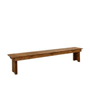 Alpine Wood Bench - Background Removed