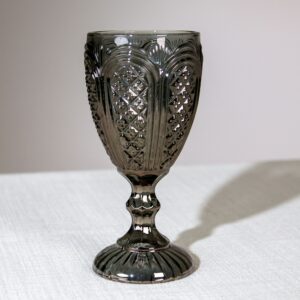 Camilla Water Goblet Glass in Onyx