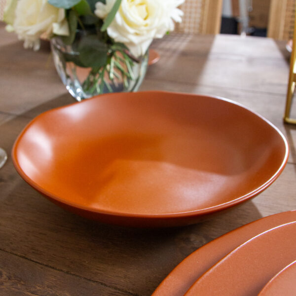 Heirloom Terracotta 9" Pasta Bowl - Image 3