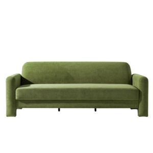 Modern green chenille sofa