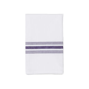 purple striped bistro napkin