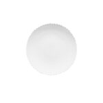 Emma White Beaded Bread Plate