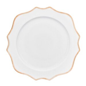 Classic Maggie Charger Gold Rim from Alpine Event Rentals